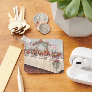 Porte-clés Table de banquet de mariage vintage