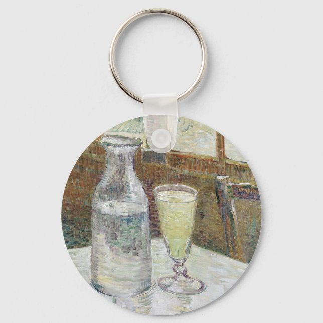 Porte-clés Table de café de Vincent Van Gogh avec Absinthe (Recto)