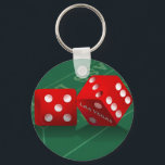 Porte-clés Table de craps avec dés Las Vegas<br><div class="desc">Au magasin *Las Vegas Icons*, vous trouverez des designs incluant certains des sites les plus populaires de Las Vegas, y compris l'Affiche de bienvenue Las Vegas, des puces de poker simulées, des tables de dés et de craps. Cliquez sur - LASVEGASICONS - dans les étiquettes ci-dessous, ou visitez le magasin...</div>