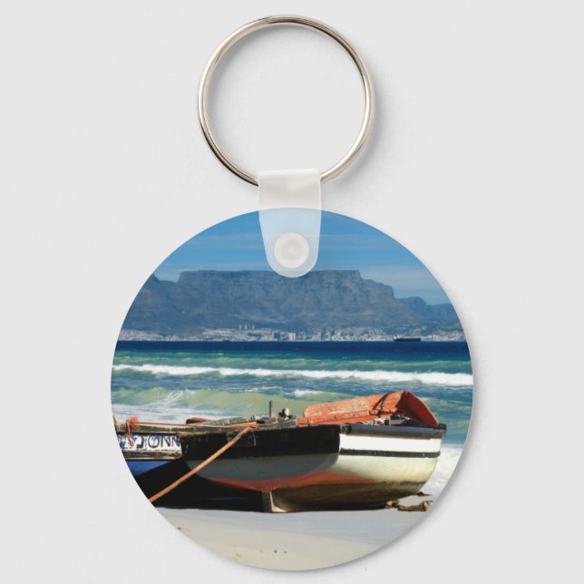 Porte-clés Table Montagne et bateaux de pêche porte - clés et (Recto)