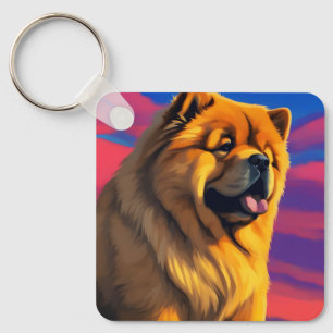 Porte-clés Tableau Chow Chow