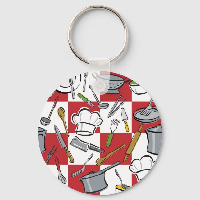 Porte-clés Tableau de bord des outils de cuisine (Recto)