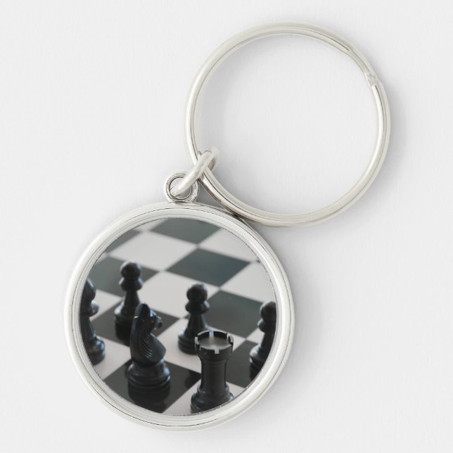 Porte-clés Tableau d'échecs et Porte - clé de pièces (Devant)