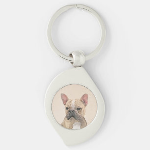 Porte-clés Tableau Français Bulldog (Sable) - Joli Original D