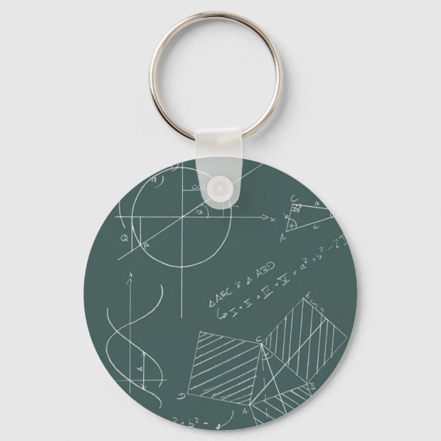 Porte-clés Tableau noir mathématiques (Recto)