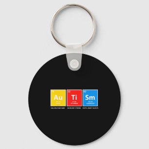 Porte-clés tableau périodique de sensibilisation à l'autisme 