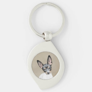 Porte-clés Tableau Rat Terrier - Cute Original Chien Art