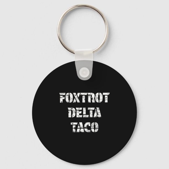 Porte-clés Taco Delta Foxtrot Rétro  (Recto)
