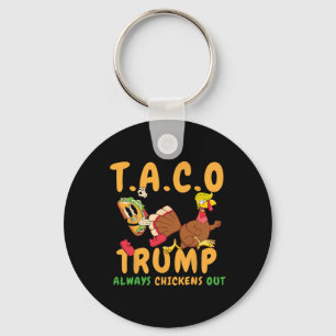 Porte-clés Taco Drôle Trump S'Est Toujours Dégonflé T.a.c.o _