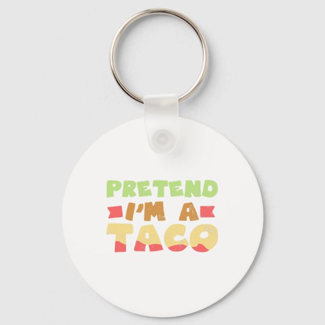Porte-clés Taco Halloween Costume Design Faire semblant d'êtr (Recto)