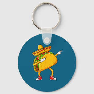 Porte-clés Taco mexicain dabbing drôle cinco de mayo