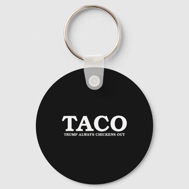 Porte-clés Taco Trump évite toujours les discussions sur les  (Recto)