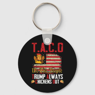 Porte-clés Taco Trump se dégonfle toujours drôle allons-y Tac