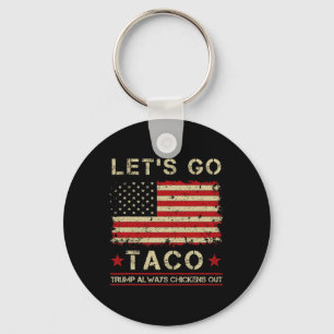 Porte-clés Taco Trump se dégonfle toujours drôle Allons-y Tac