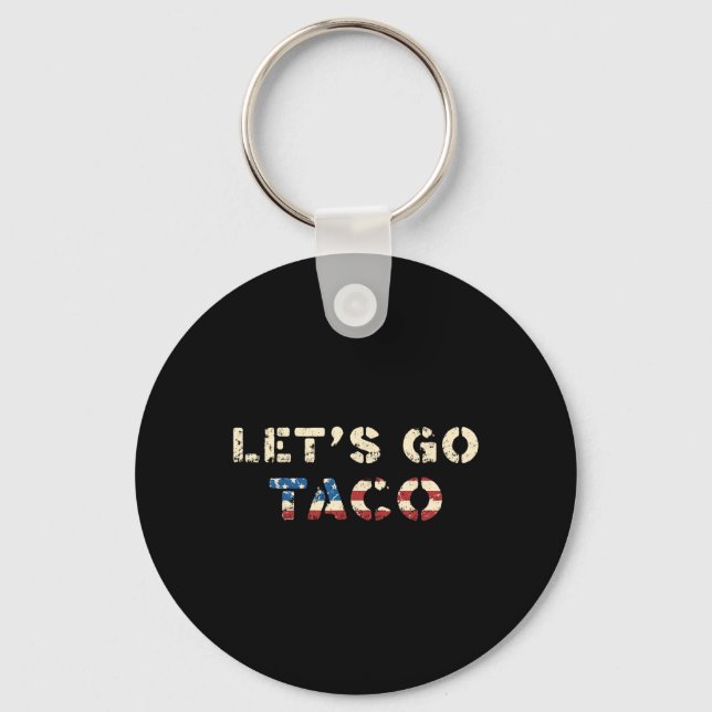 Porte-clés Taco Trump se dégonfle toujours Drôle de T.a.c.o A (Recto)