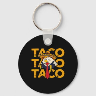 Porte-clés Taco Trump Toujours Abandonne Drôle de Poulet Trum