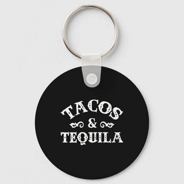 Porte-clés Tacos Femme Et Tequila Drôle Cinco De Mayo Bache (Recto)