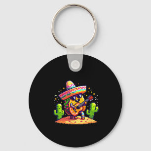 Porte-clés Tacos Jouer Guitare Drôle Cinco De Mayo