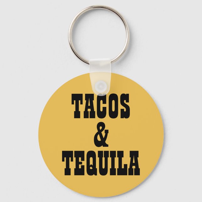 Porte-clés Tacos & Tequila (Recto)