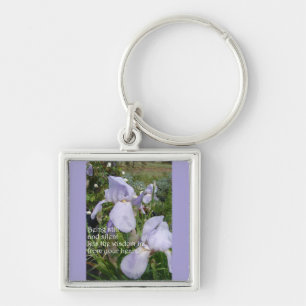 Porte-clés Tact and Silent Inspirational Quota Purple Iris