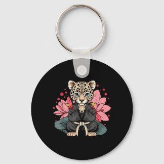 Porte-clés Taekwondo Leopard Kickboxing Animall Jiu-Jitsu
