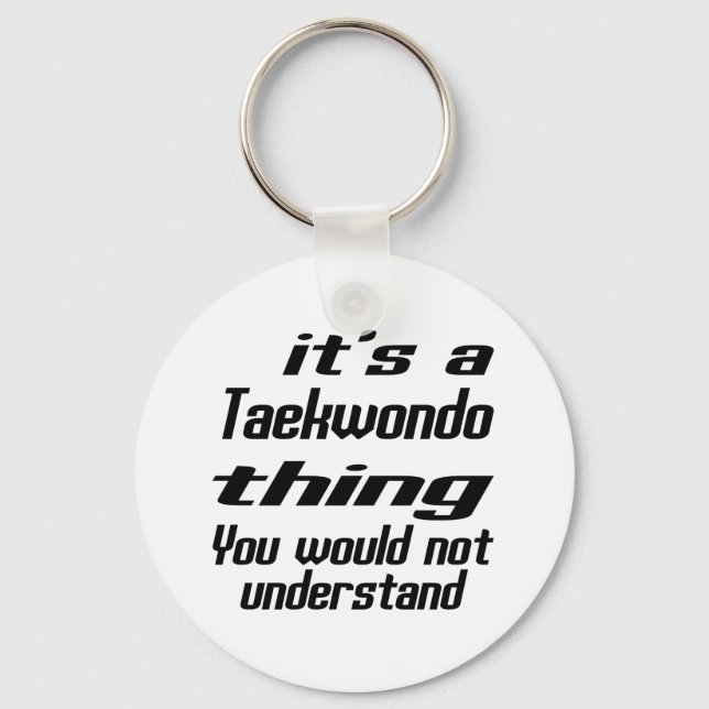 Porte-clés Taekwondo Thing Designs (Recto)