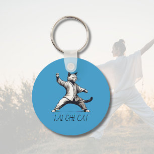 Porte-clés Tai chi chat Qigong marshal arts cadeau auto-défen