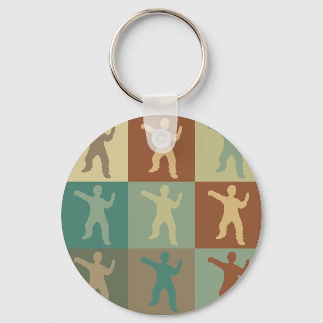 Porte-clés Tai Chi Pop Art (Recto)