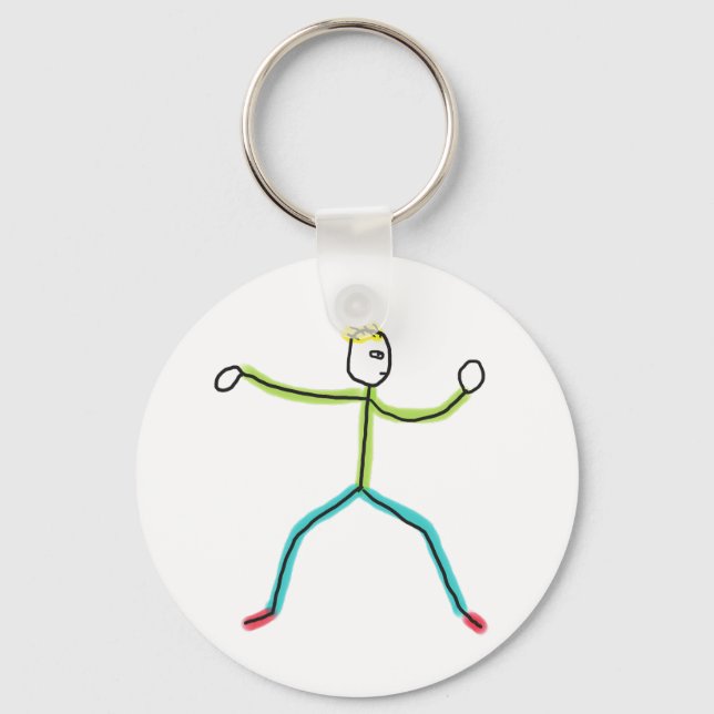Porte-clés Tai Chi Stickman (Recto)