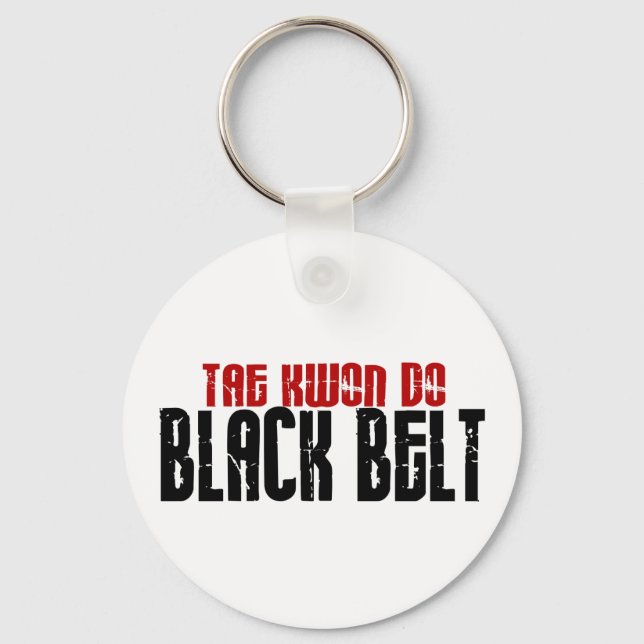 Porte-clés Tai Kwan Do Black Belt Karate (Recto)