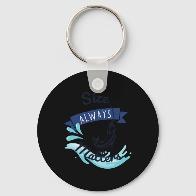 Porte-clés Taille Toujours S Engin De Pêche. Autocollant (Recto)