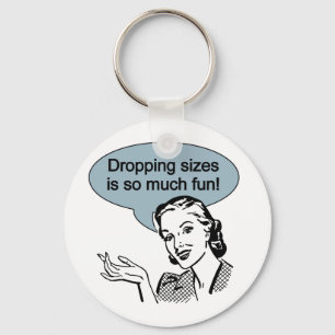 Porte-clés Tailles de largage est tellement amusant Vintage