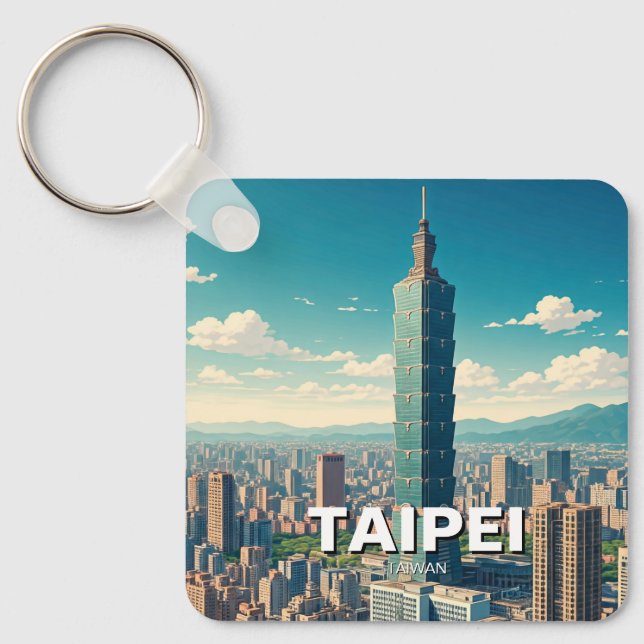 Porte-clés Taipei 101 Taïwan (Recto)