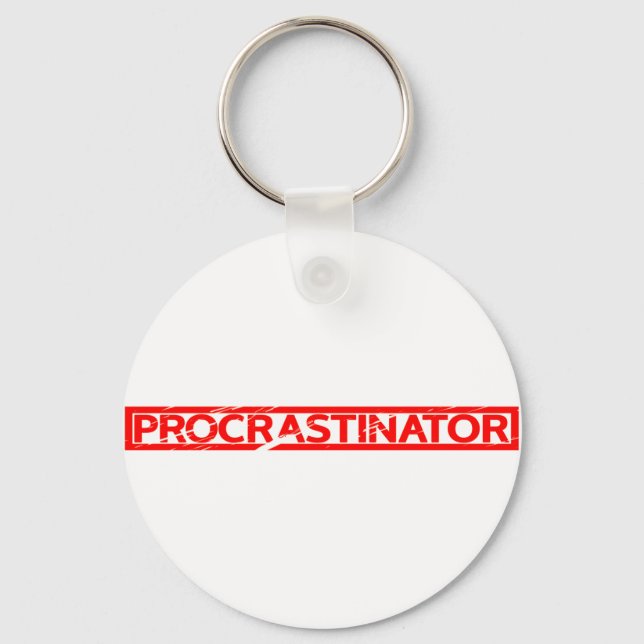 Porte-clés Tampon de procrastinateur (Recto)