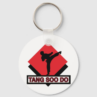 Porte-clés Tang Soo Do diamant rouge