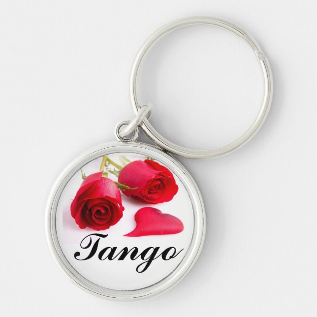 Porte-clés Tango rose (Devant)