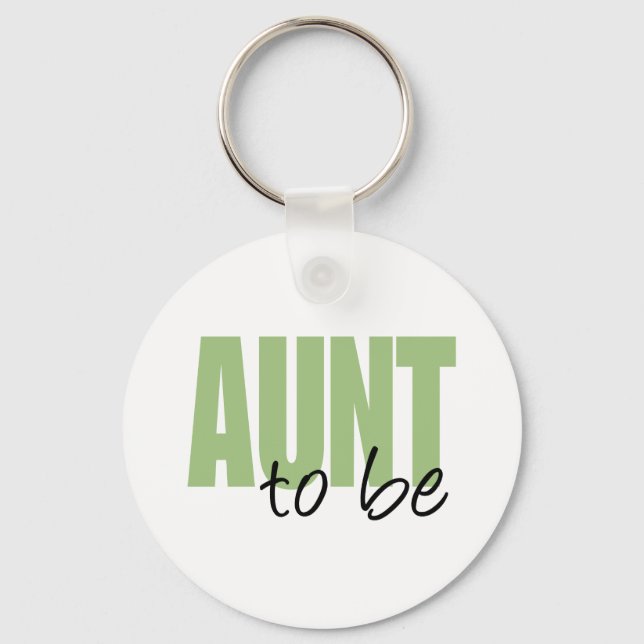 Porte-clés Tante à être (Police de bloc vert) (Recto)