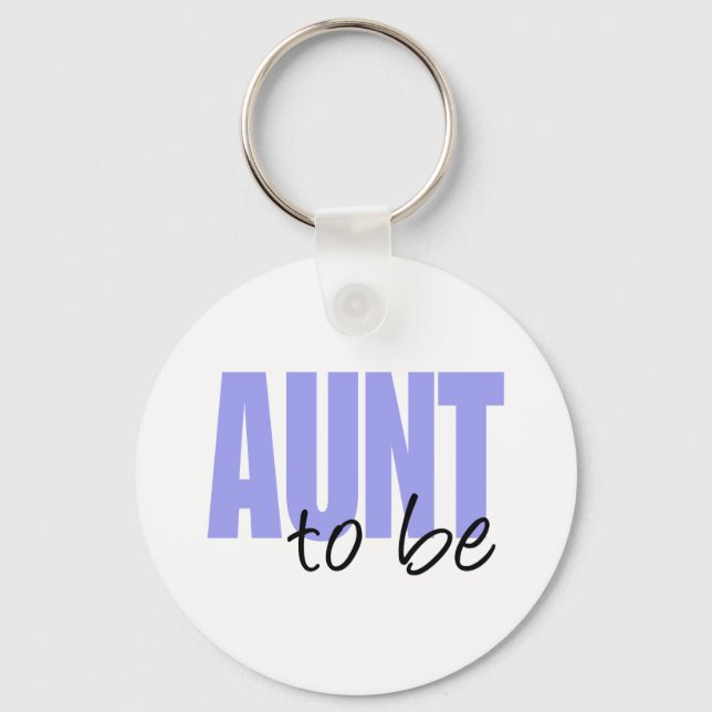 Porte-clés Tante à être (Police de bloc violet) (Recto)