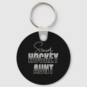 Porte-clés Tante de hockey senior mignonne 