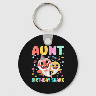 Porte-clés Tante De L'Anniversaire Famille Requin Amusant Enf
