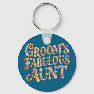 Porte-clés Tante fabuleuse du marié de Bloom équipe de mariée
