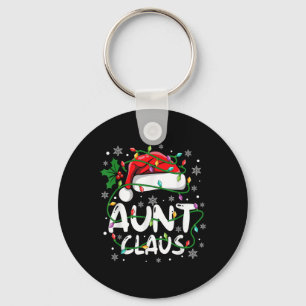 Porte-clés Tante Santa Claus Famille Escouade de Noël Match d