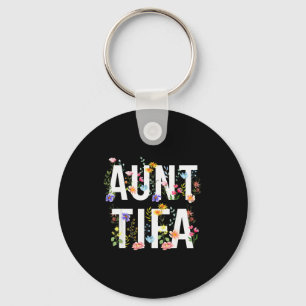 Porte-clés Tante Tifa - Fleurs Sauvages Rétro Floral Féminist