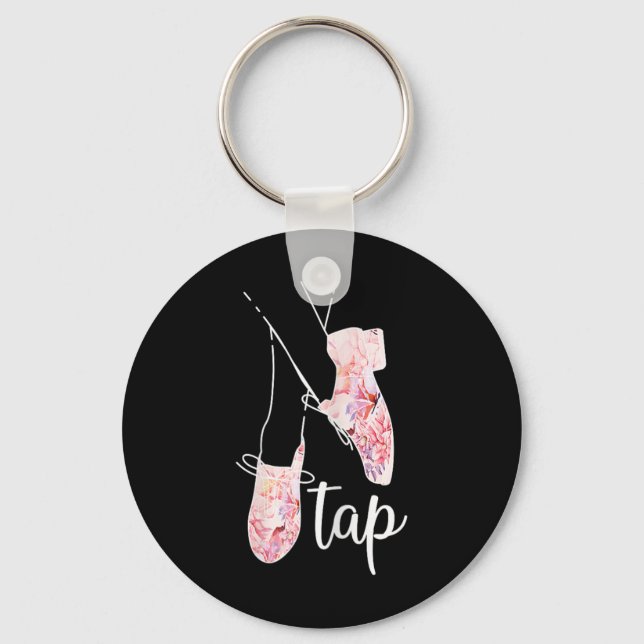 Porte-clés Tap Dance Lover Tap Danseuse Professeur de danse (Recto)