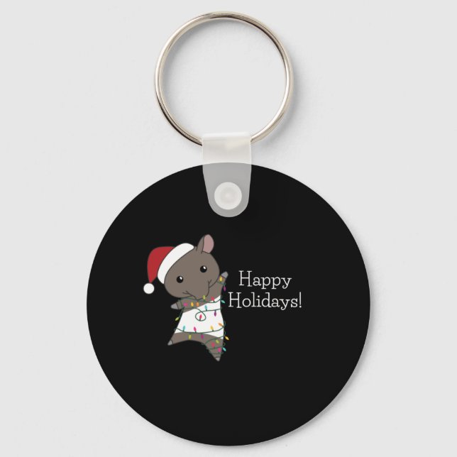 Porte-clés Tapir Christmas Tapire Winter (Recto)