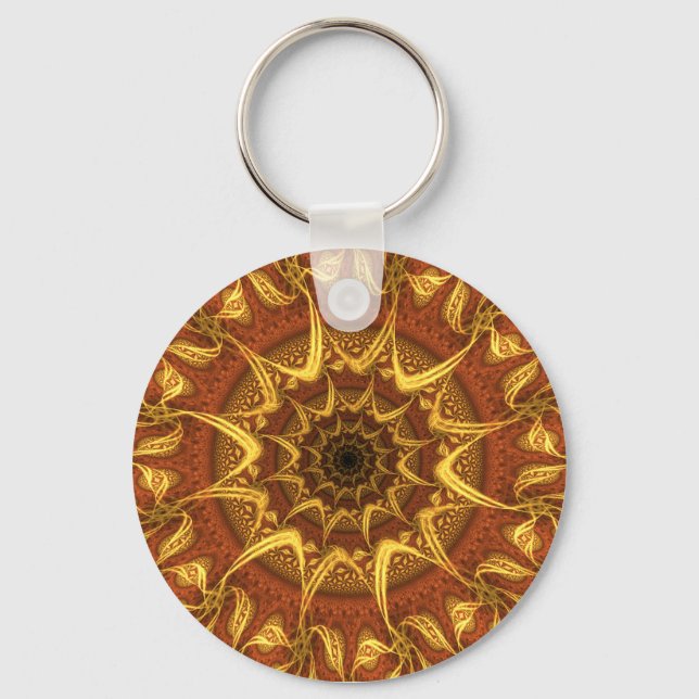 Porte-clés Tapis du Sun Gold Mandala Motif (Recto)