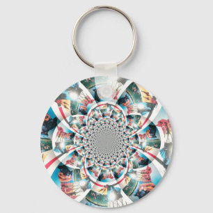 Porte-clés Tapisserie kényane Kaleidoscope