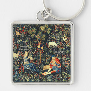 Porte-clés Tapisserie Renaissance médiévale Bergers et mouto