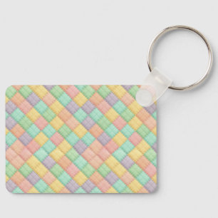 Porte-clés Tapisserie vintage patchwork de printemps/Pâques c