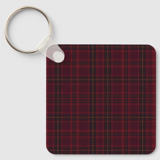 Porte-clés Tartan Bourgogne Élégant (Recto)
